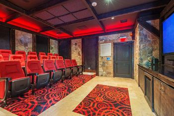 Relax with some popcorn in our Screening room at The Estates at Ballantyne, North Carolina, 28277